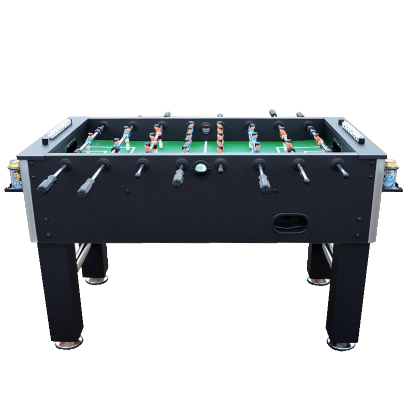 โต๊ะโกล์ โต๊ะฟุตบอลมือหมุน POOL BILLIARD รุ่น V.1 สีดำล้วน_1